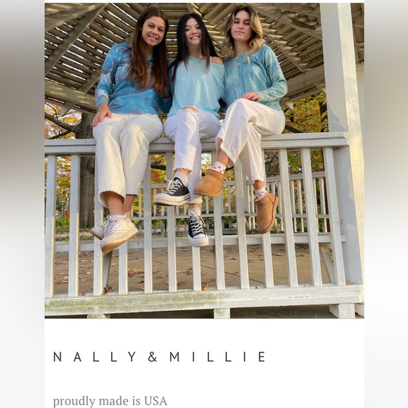 🌺 NALLY & MILLIE; Pretty Designer, Green/White/Yellow 3/4 Length Sleeve Top XL! - Picture 12 of 12